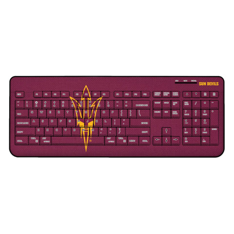 Arizona State University Sun Devils Solid Wireless USB Keyboard-0