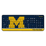 University of Michigan Wolverines Personalized Endzone Solid Wireless USB Keyboard