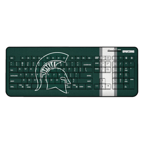 Michigan State University Spartans Stripe Wireless USB Keyboard