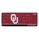 University of Oklahoma Sooners Personalized Endzone Solid Wireless USB Keyboard
