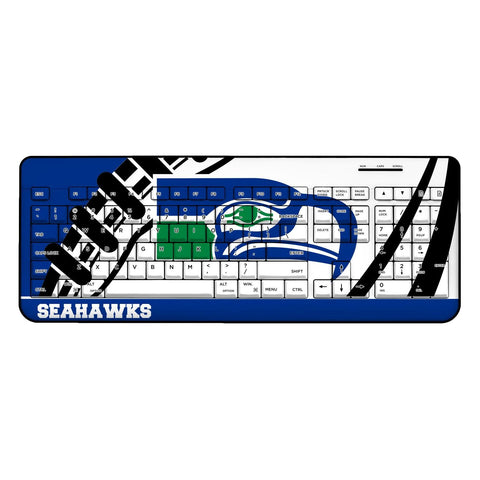 Seattle Seahawks Historic Collection Passtime Wireless USB Keyboard-0