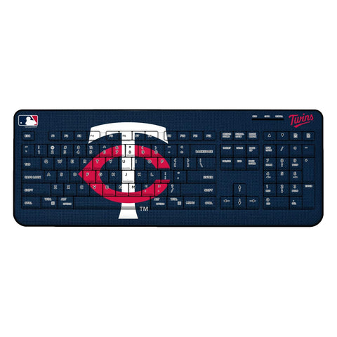 Minnesota Twins Solid Wireless USB Keyboard-0