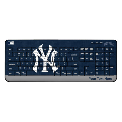 New York Yankees Personalized Endzone Solid Wireless USB Keyboard