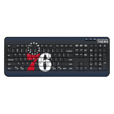 Philadelphia 76ers Linen Wireless USB Keyboard-0