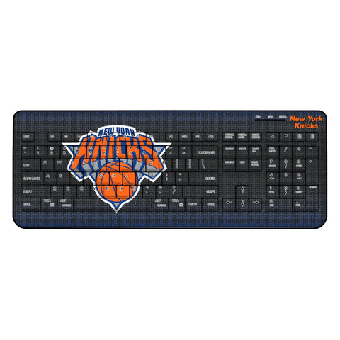 New York Knicks Linen Wireless USB Keyboard-0