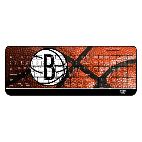 Brooklyn Nets Basketball Wireless USB Keyboard-0