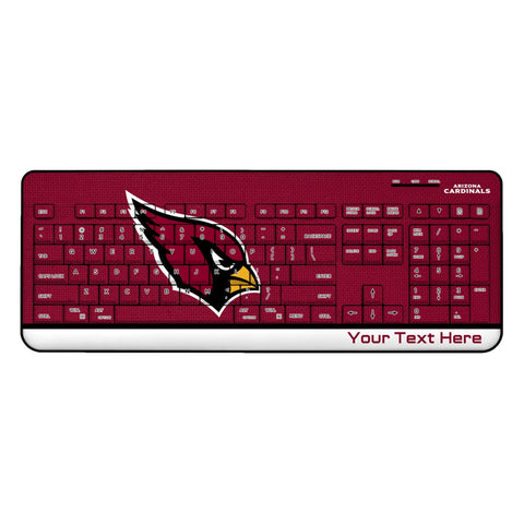Arizona Cardinals Personalized Endzone Solid Wireless USB Keyboard