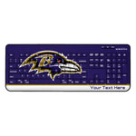 Baltimore Ravens Personalized Endzone Solid Wireless USB Keyboard