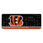 Cincinnati Bengals Personalized Endzone Solid Wireless USB Keyboard