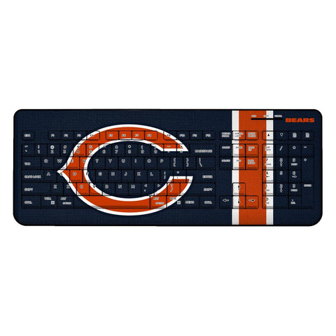 Chicago Bears Stripe Wireless USB Keyboard-0