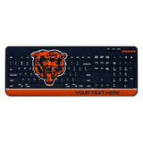Chicago Bears Personalized Endzone Solid Wireless USB Keyboard