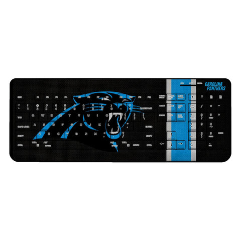 Carolina Panthers Stripe Wireless USB Keyboard-0