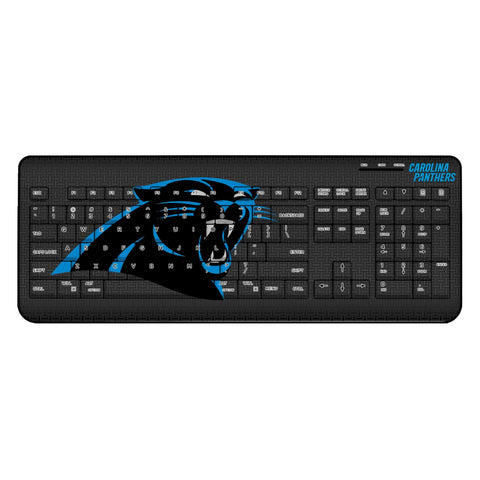Carolina Panthers Linen Wireless USB Keyboard