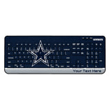 Dallas Cowboys Personalized Endzone Solid Wireless USB Keyboard
