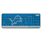 Detroit Lions Personalized Endzone Solid Wireless USB Keyboard