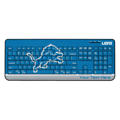 Detroit Lions Personalized Endzone Solid Wireless USB Keyboard