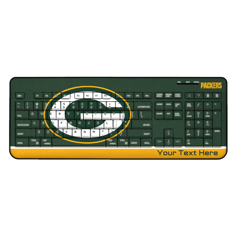 Green Bay Packers Personalized Endzone Solid Wireless USB Keyboard