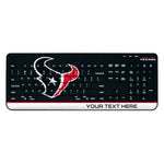 Houston Texans Personalized Endzone Solid Wireless USB Keyboard