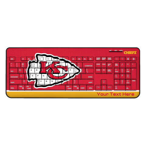Kansas City Chiefs Personalized Endzone Solid Wireless USB Keyboard