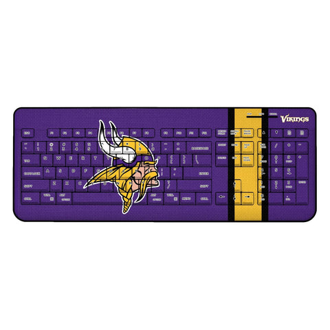 Minnesota Vikings Stripe Wireless USB Keyboard-0