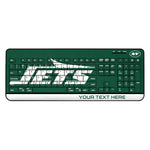 New York Jets Personalized Endzone Solid Wireless USB Keyboard