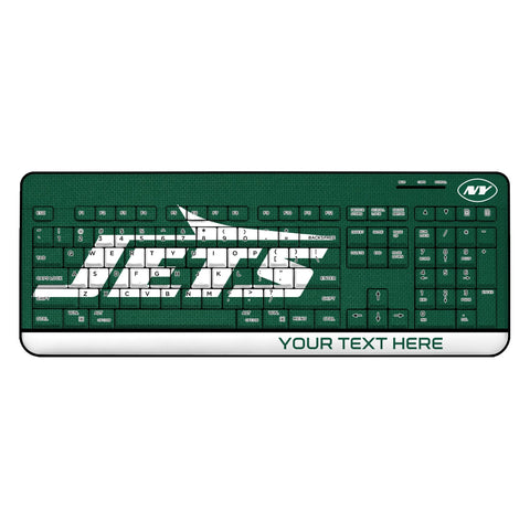 New York Jets Personalized Endzone Solid Wireless USB Keyboard