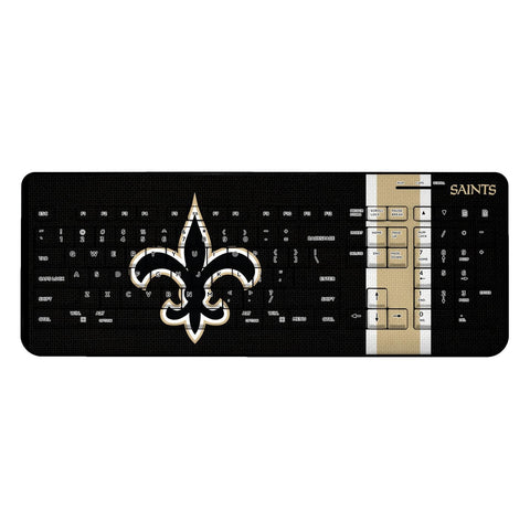 New Orleans Saints Stripe Wireless USB Keyboard-0