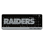 Las Vegas Raiders Personalized Endzone Solid Wireless USB Keyboard