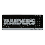 Las Vegas Raiders Personalized Endzone Solid Wireless USB Keyboard