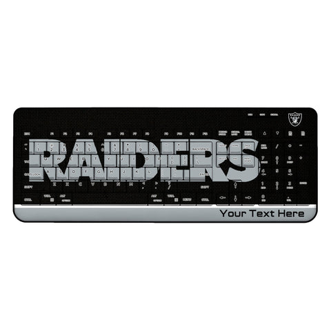 Las Vegas Raiders Personalized Endzone Solid Wireless USB Keyboard