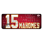 Patrick Mahomes Kansas City Chiefs 15 Ready Wireless USB Keyboard