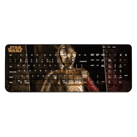 Star Wars C-3PO Portrait Wireless USB Keyboard