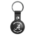 University of Alabama Crimson Tide Script A Personalized Insignia Black Airtag Holder