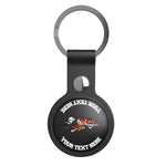 Cincinnati Bengals Historic Collection Personalized Insignia Black Airtag Holder