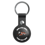 Cincinnati Bengals Historic Collection Personalized Insignia Black Airtag Holder