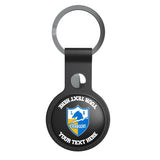 Los Angeles Chargers Historic Collection Personalized Insignia Black Airtag Holder
