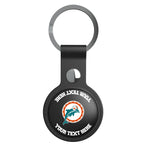 Miami Dolphins 1966-1973 Historic Collection Personalized Insignia Black Airtag Holder