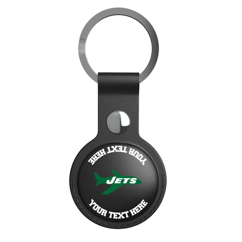 New York Jets 1963 Historic Collection Personalized Insignia Black Airtag Holder