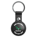 Philadelphia Eagles 1973-1995 Historic Collection Personalized Insignia Black Airtag Holder