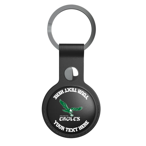 Philadelphia Eagles 1973-1995 Historic Collection Personalized Insignia Black Airtag Holder