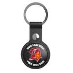 Tampa Bay Buccaneers Historic Collection Personalized Insignia Black Airtag Holder