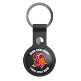 Tampa Bay Buccaneers Historic Collection Personalized Insignia Black Airtag Holder