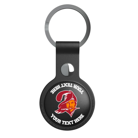 Tampa Bay Buccaneers Historic Collection Personalized Insignia Black Airtag Holder