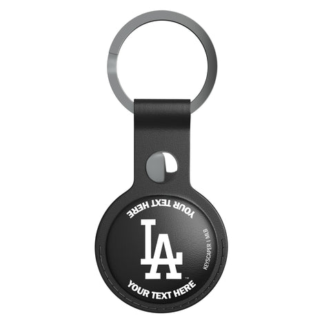 LA Dodgers Personalized Insignia Black Airtag Holder