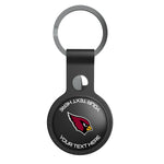 Arizona Cardinals Personalized Insignia Black Airtag Holder