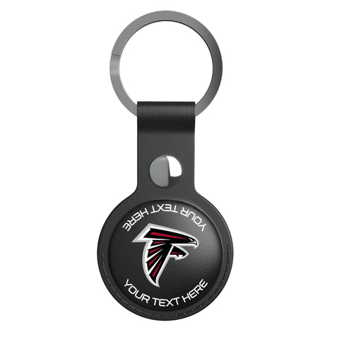 Atlanta Falcons Personalized Insignia Black Airtag Holder