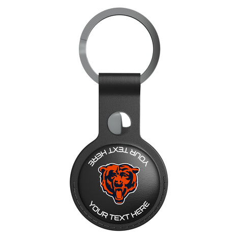 Chicago Bears Personalized Insignia Black Airtag Holder