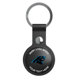 Carolina Panthers Personalized Insignia Black Airtag Holder