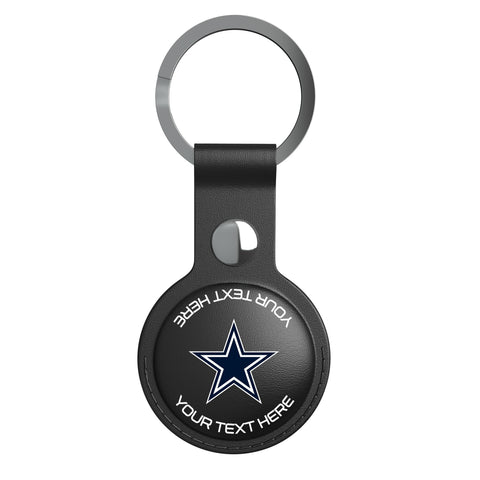 Dallas Cowboys Personalized Insignia Black Airtag Holder