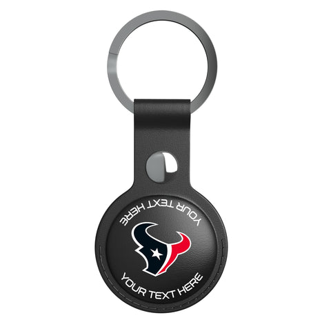 Houston Texans Personalized Insignia Black Airtag Holder